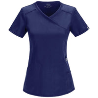 Infinity 2625A Scrubs Top Womens Mock Wrap Navy