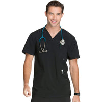 Infinity CK900A Scrubs Top Mens V-Neck Black