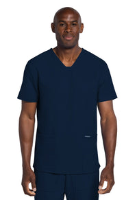Cherokee Originals Ultra CK784A Mens Elevation 2-Pocket Mens Scrubs Top Navy