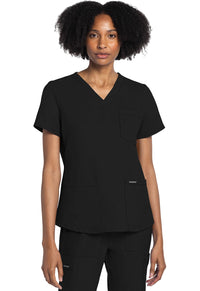 Cherokee Originals Ultra CK961A V-Neck Women Scrubs Top Black