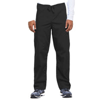 Cherokee Workwear 4100 Scrubs Pants Unisex Drawstring Cargo Black