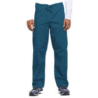 Cherokee Workwear 4100 Scrubs Pants Unisex Drawstring Cargo Caribbean Blue