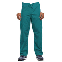 Cherokee Workwear 4100 Scrubs Pants Unisex Drawstring Cargo Teal Blue