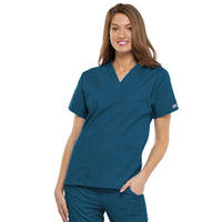 Cherokee Workwear 4700 Scrubs Top Womens V-Neck Caribbean Blue