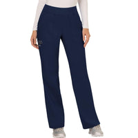 Cherokee Revolution WW110 Scrubs Pants Women's Mid Rise Straight Leg Pull-on Navy
