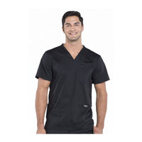 Cherokee Revolution Scrubs Top Mens V-Neck Top Black