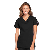 Cherokee Workwear WW645 Scrubs Top Womens V-Neck Black