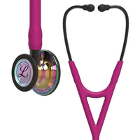 Littmann Cardiology IV Stethoscope Polished Rainbow Raspberry Stem 6241