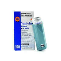 Ventolin CFC-Free Inhaler 100mcg X 200 Dose (Salbutamol Sulfate 100mcg)